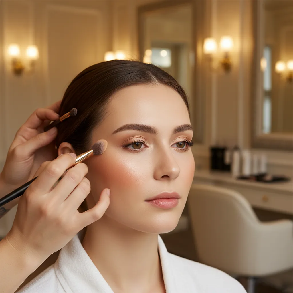 Professionele make-up behandeling